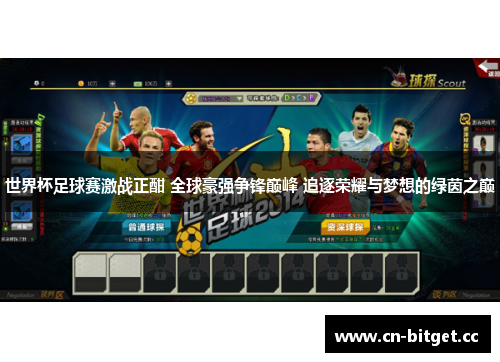 世界杯足球赛激战正酣 全球豪强争锋巅峰 追逐荣耀与梦想的绿茵之巅